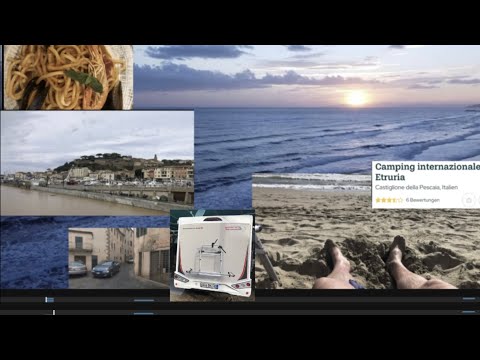 Urlaub Italien Sept. 2022 - Teil 5 Camping  Etruria Castiglione della Pescaia Mittelmeer wir kommen