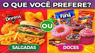 A Batalha Definitiva: Doce vs Salgado! Qual Lado Você Escolhe? 🔥
