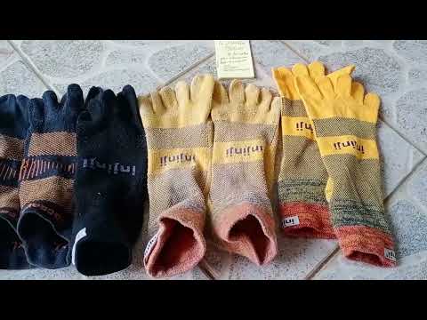 Comparing Injinji and ugupgrade  toe socks for running [trail midweight original]