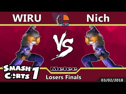 SmashCorts #1 - SSBM - Wiru (Sheik/Marth) vs Nich (Sheik) - Losers Finals