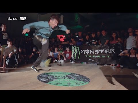 Bboy Mongol's hat trick of the night // .stance x udef.org