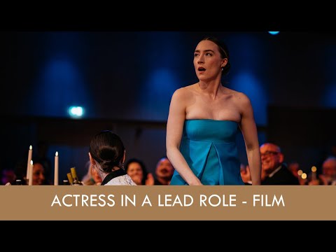Saoirse Ronan (The Outrun) wins Actress in a Lead Role (Presented by Barry Ward) - IFTA 2025