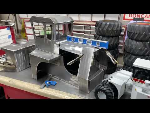 New Big Bud Tractor roof and engine hood started today.