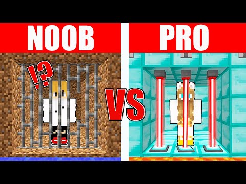 INSANE Minecraft Prison Build Challenge - NOOB vs PRO!