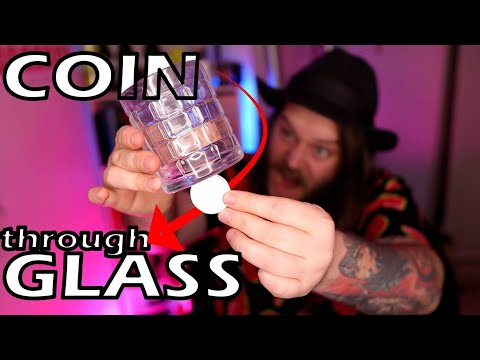 How To Put A Coin Through Glass - 3 Ways To Impossibly Put A Coin Through Glass!!