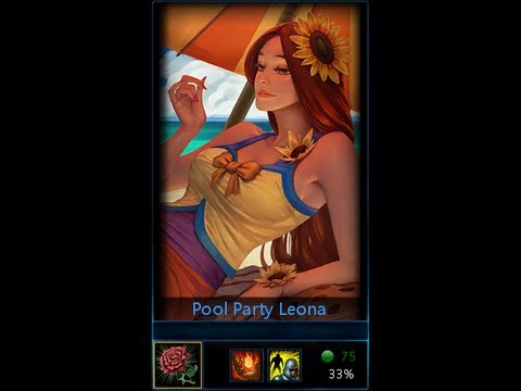 HD - League of Legends Pool Party Leona Skin Spotlight