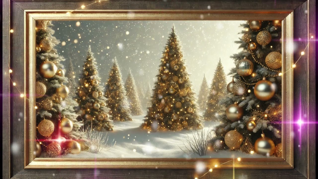 Christmas trees with elegance and beauty#wallpaper #relaxing #art #christmastree #screensaver