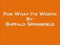 For What It's Worth (Lyrics) - Buffalo Springfield