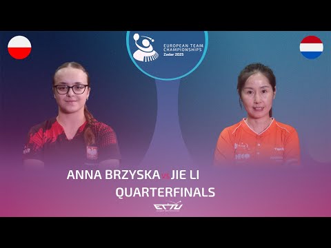 ANNA BRZYSKA (POL) vs JIE LI (NED) | European Championships - Quarterfinals |  Highlights