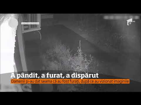 Furt din locuinţă dovedit de camerele de supraveghere