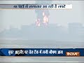 Mumbai: Oil tanker catches fire due to lightning