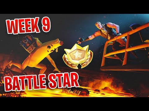 WEEK 9 SECRET BATTLE STAR LOCATION - FORTNITE SEASON 8 WEEK 9 CHALLENGES