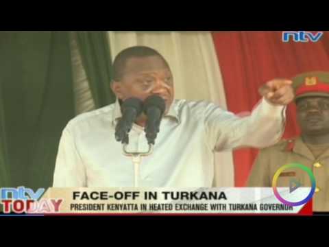 RAW: President Kenyatta & Governor Nanok slug it out in public.