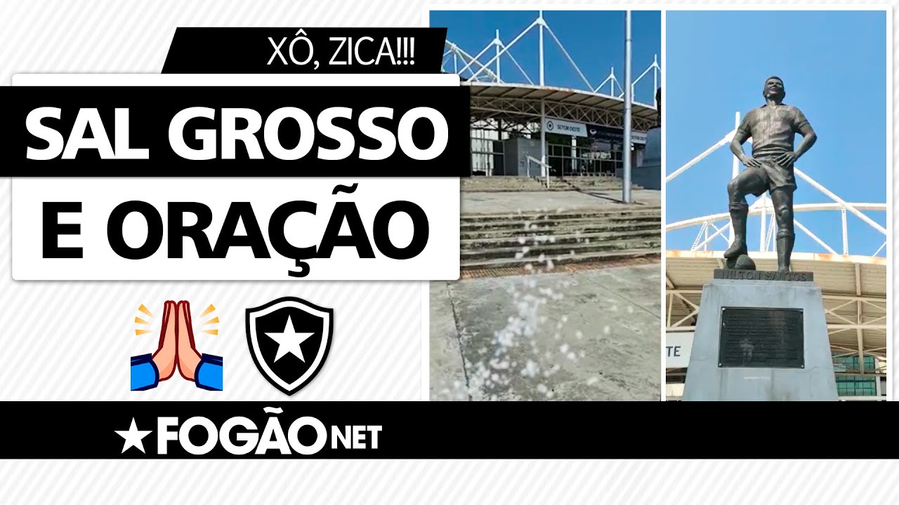Sal grosso e oração para Nilton Santos: torcedores do Botafogo fazem ritual antes de clássicos contra o Vasco