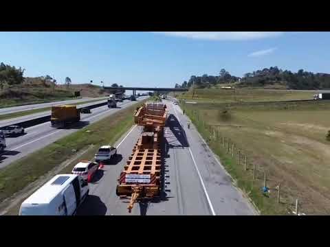 RioSP e Polícia Rodoviária Federal acompanham deslocamento de carga especial até o Vale do Paraíba