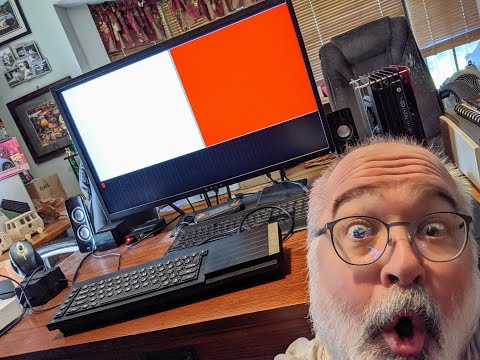 Sinclair QL First Boot in USA 2019 - Quantum Leap Computer