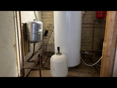How to replace unvented expansion vessel without draining cylinder (airlock it) subscribe