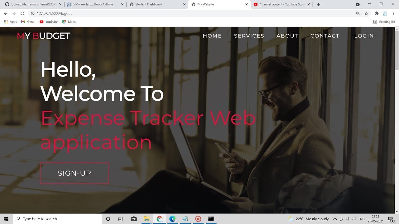 Expense tracker using html css js flask mysql...with source code
