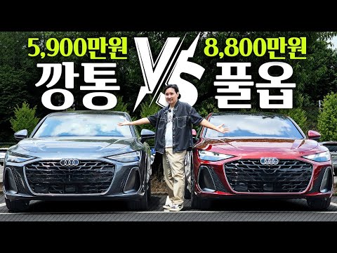 그랜저 대신 고민이라면... 가격 차이 3,000만원! 아우디 A6 깡통 vs 풀옵 당신의 선택은?