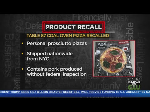 USDA Recalls Nearly 650 Pounds Of Table 87 Frozen Pizza Products