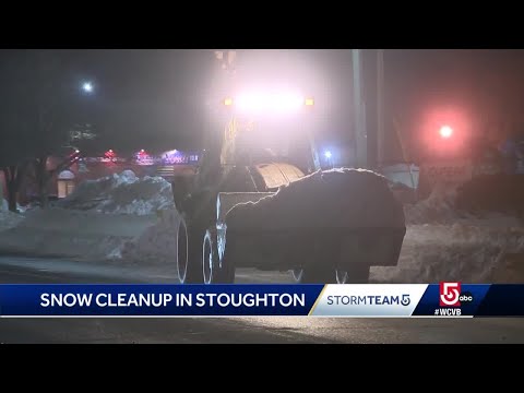 Snow cleanup continues in Stoughton