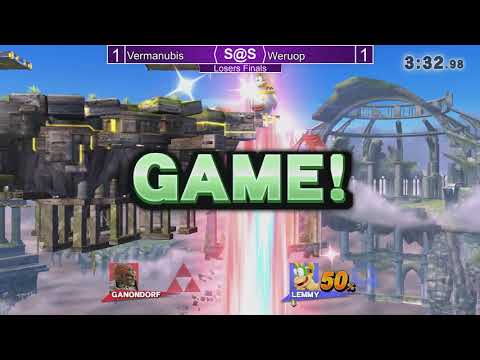 Smash@Sunken 34 Smash4 - Weruop (Bowser Jr.) vs Vermanubis (Ganondorf) - SSB4 LF