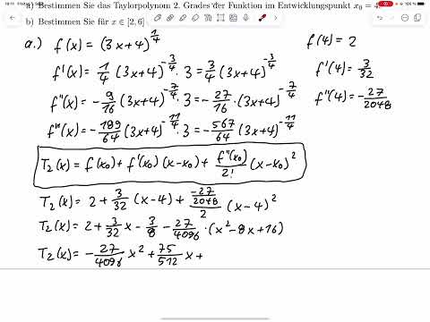 A10 – Taylorpolynom (Klausur SoSe 2023)