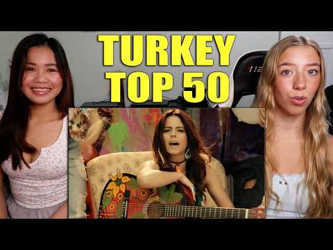 American Girls React to the 50 Greatest Turkish Pop Songs 🇹🇷
