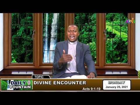 DAILY FOUNTAIN DEVOTIONAL FOR JANUARY 25, 2021 - THE REV'D JOV MICHEAL TERHEMBA