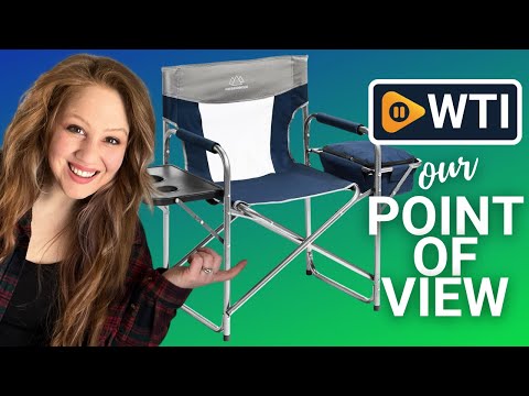 Foldable Cooler Chair with Attached Side Table for Camping/Hiking/Backpacking by Caddis Sports - WTI product video review