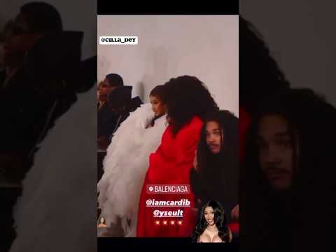 Cardi B, Rema, Yseult & Luka Sabbat At Balenciaga Couture Show!!