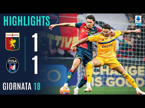 Video highlights della Genoa vs Pisa (1 a 1) - Giornata 18 - Fantacalcio e fantamedie