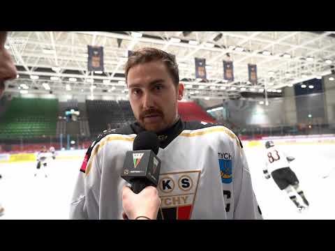 " Taki doping jest nam bardzo potrzebny" - Filip Komorski po meczu GKS Tychy – Unia Oświęcim 4:3