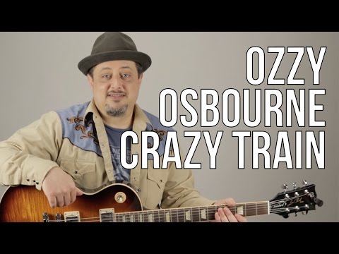 Crazy Train Guitar Lesson - Ozzy Osbourne - Opening Riff - How to Play on Guitar