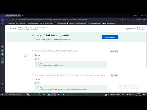 Self review: Building an object-oriented program Coursera | Programming with JavaScript Meta