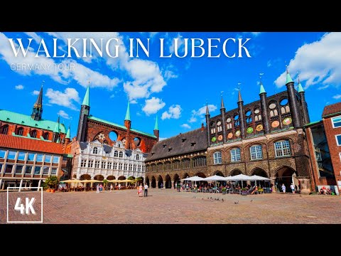 Walking in LÜBECK / Germany 🇩🇪 - 4K 60fps (UHD)