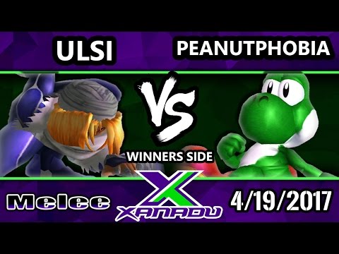 S@X 198 - Ulsi (Sheik) Vs. Peanutphobia (Yoshi) - SSBM Tournament - Smash Melee