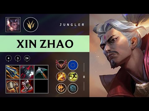 Xin Zhao Jungle vs Diana - EUW Grandmaster Patch 25.23