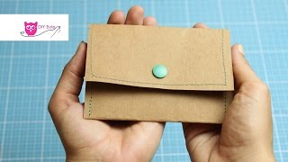 SnapPap Mini Täschchen / Portemonnaie nähen - DIY Eule