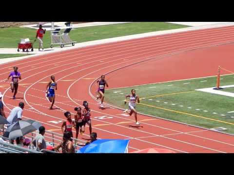 2017 USATF Region 12 13-14 Girls 200 Meter Dash Prelims Heat 2/3