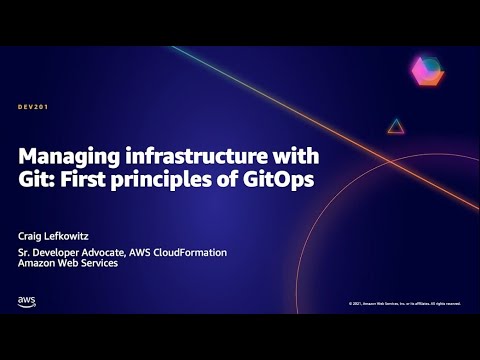 AWS AMER Summit May 2021 | Managing infrastructure with Git: First principles of GitOps