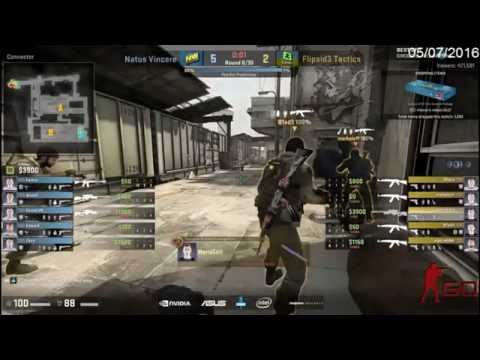 CS:GO - Natus Vincere Vs FlipSid3 Tactics - ESL ONE Cologne 2016  - Group B