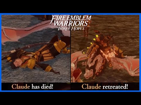 Claude can retreat instead of dying - Fire Emblem Warriors Three Hopes