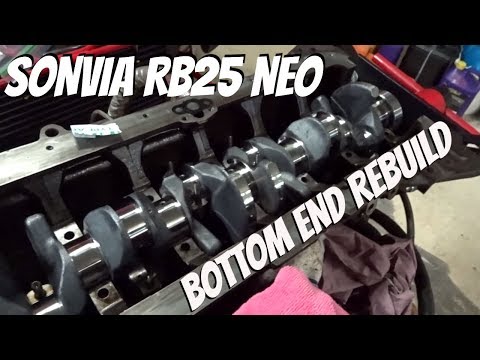Sonvia Rebuild | Assembling RB25 bottom end | ACL Bearings