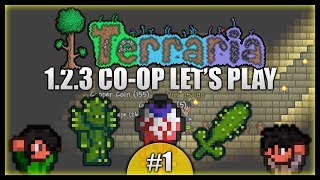 Temples, Caves & Eyeballs! Playing With Death! || Terraria Co-Op Survival [Episode 1]