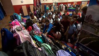 3rd Graders Scream With Excitement Over New Backpacks for School