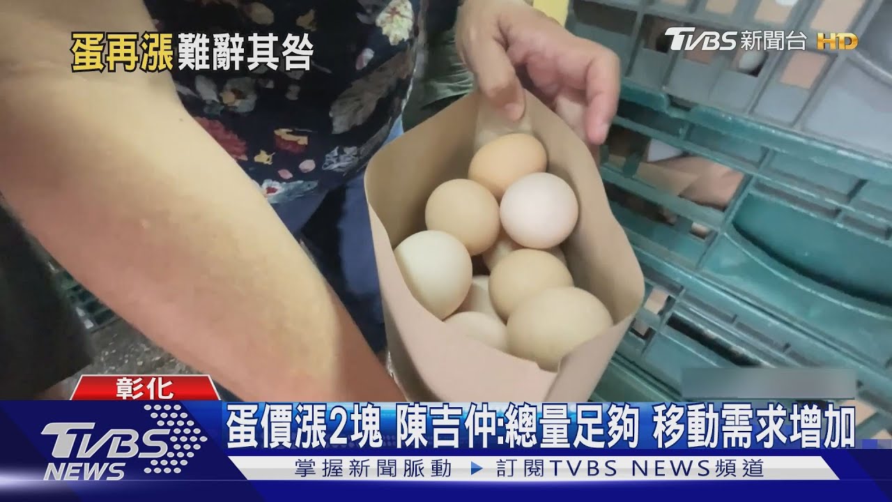 蛋價漲2塊 陳吉仲:總量足夠移動需求增加