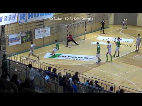 RD Rudar - 12. KROG - 2016/2017: 1B. DRL - MOŠKI: RD Rudar - ŠD RK Krim Olimpija (10.12.2016)