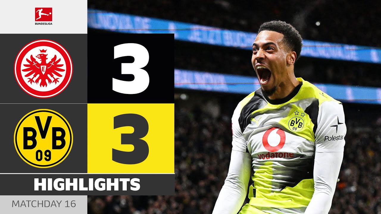 Thriller Without Winner! | EINTRACHT FRANKFURT - BORUSSIA DORTMUND | Highlights | MD 16 – BuLi 25/26
