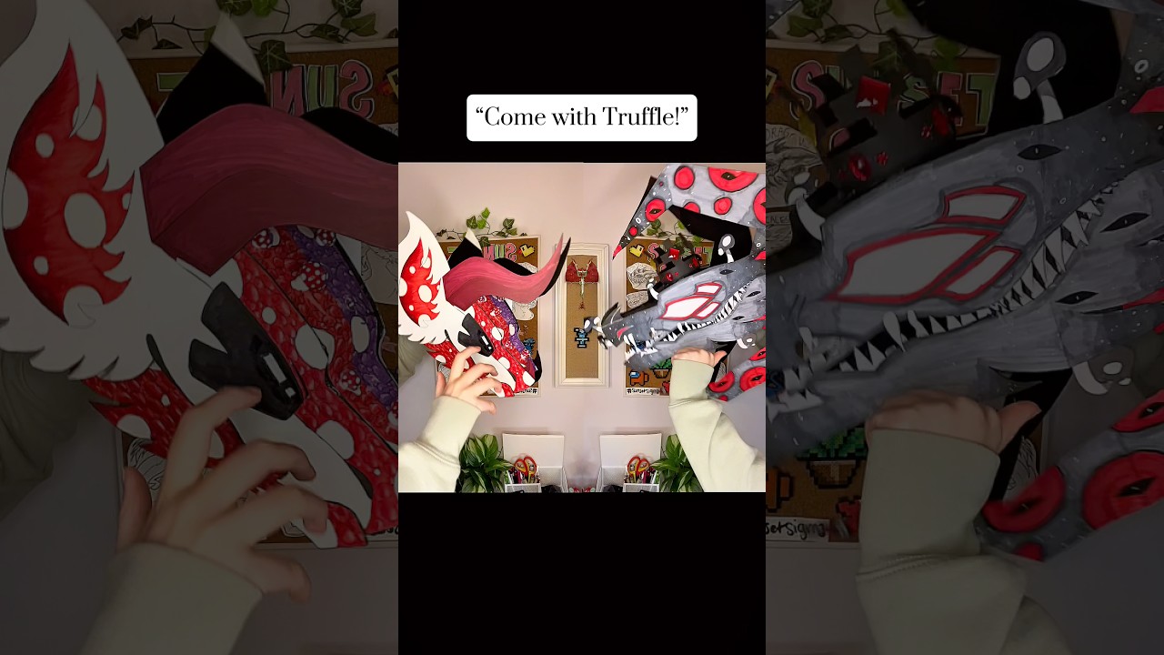 Mothers Know Best! But With Dragon Puppets 👀 #paperart #papercrafts #paperdragon #shorts #viral